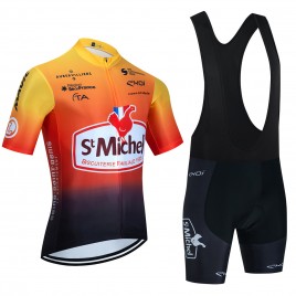 Ensemble cuissard vélo et maillot cyclisme équipe pro SAINT MICHEL Auber 93 2023 Aero Mesh