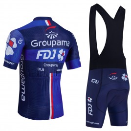 Ensemble cuissard vélo et maillot cyclisme équipe pro FDJ Groupama 2023 Aero Mesh